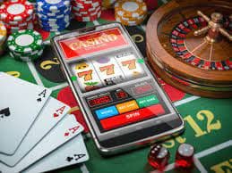 Antarmuka permainan Bandar Poker di rafaslot dengan meja kartu dan chip